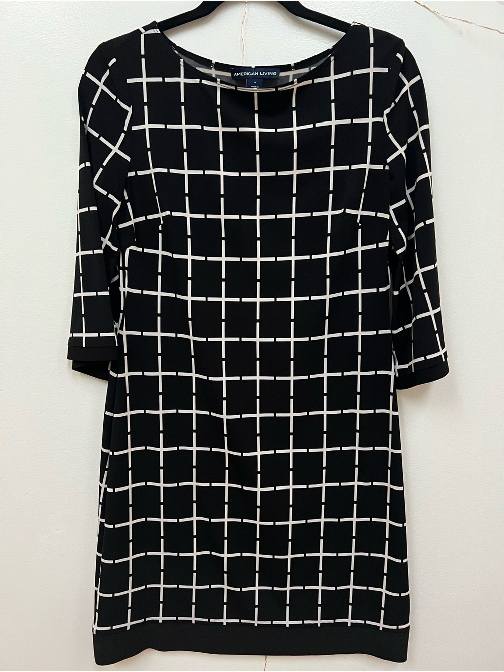 American living window pane dress